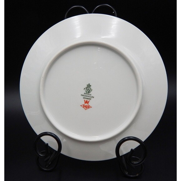 Tirschenreuth Bavaria The Elgin Salad Plates Set of 4 Germany 7-1/2 Inch Silver - Picture 11 of 12
